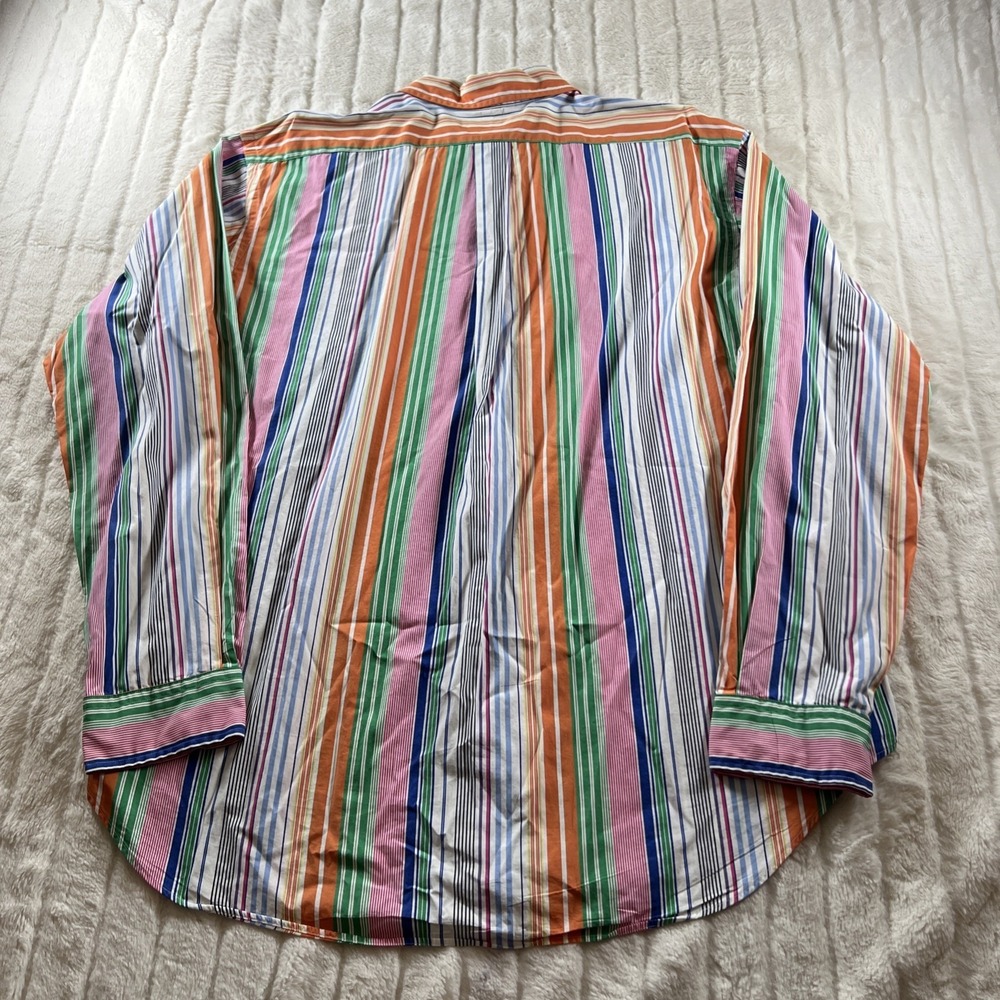 Polo Ralph Lauren Classic Fit Multi Color Shirt Mens XL Long Sleeve Button Up - Picture 7 of 8